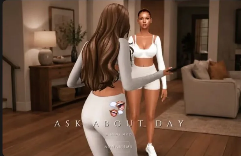Ask About Day Mod for Sims 4