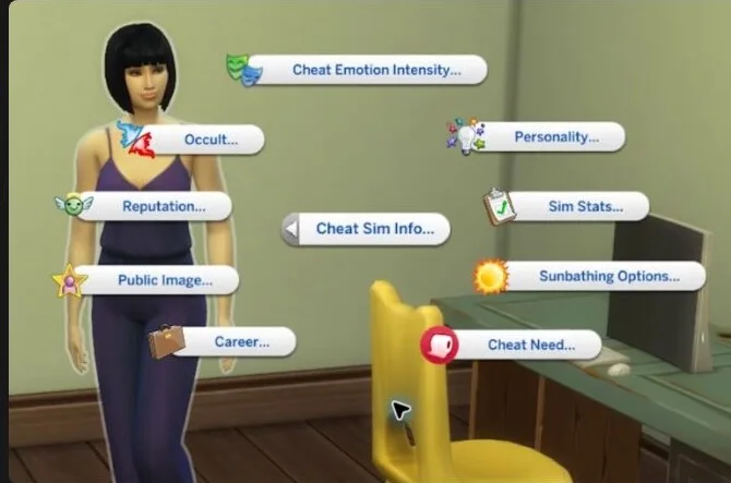 The Sims 4 Pie Menu