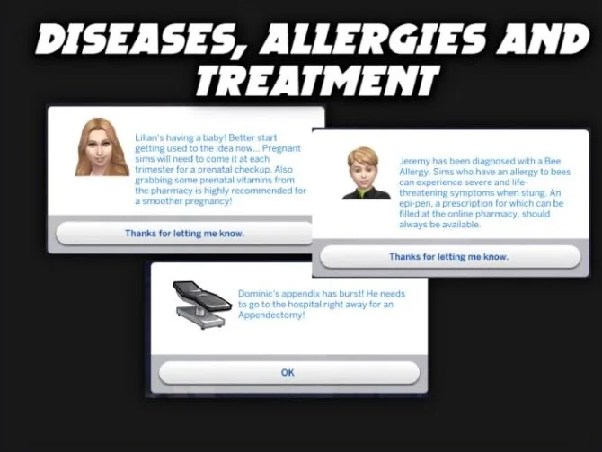 Healthcare Redux for Sims 4 Mod