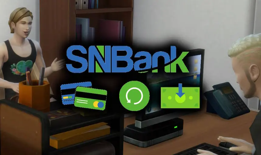 Мод на банк для Симс 4 — SNBank