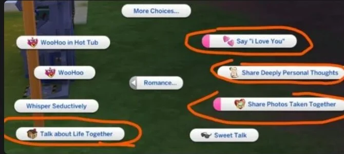 more romantic sim