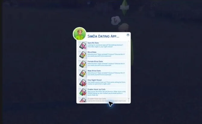 SimDaDating App Sims 4